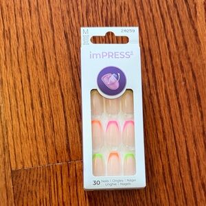 imPRESS Vibrant Nail Set - Pink, Green, Orange